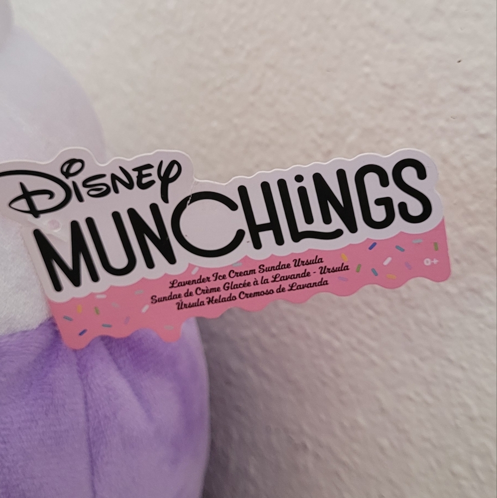 Disney Munchlings 12" Ursula Lavender Ice Cream Sundae New With Tags - Picture 4 of 6